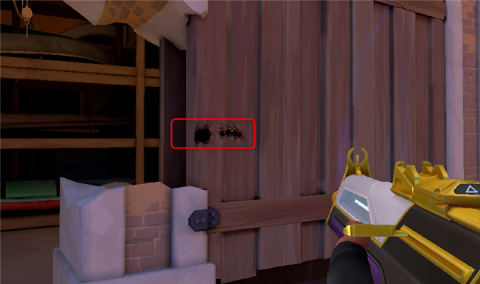 Shoot through objects such as walls to deal damage to opponents