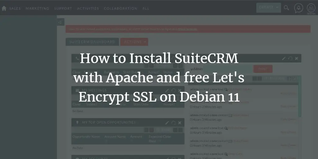 Установка SuiteCRM на Debian 11 с Apache и SSL