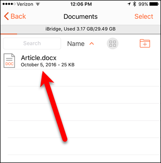 Копирование файла из облака на iBridge 3