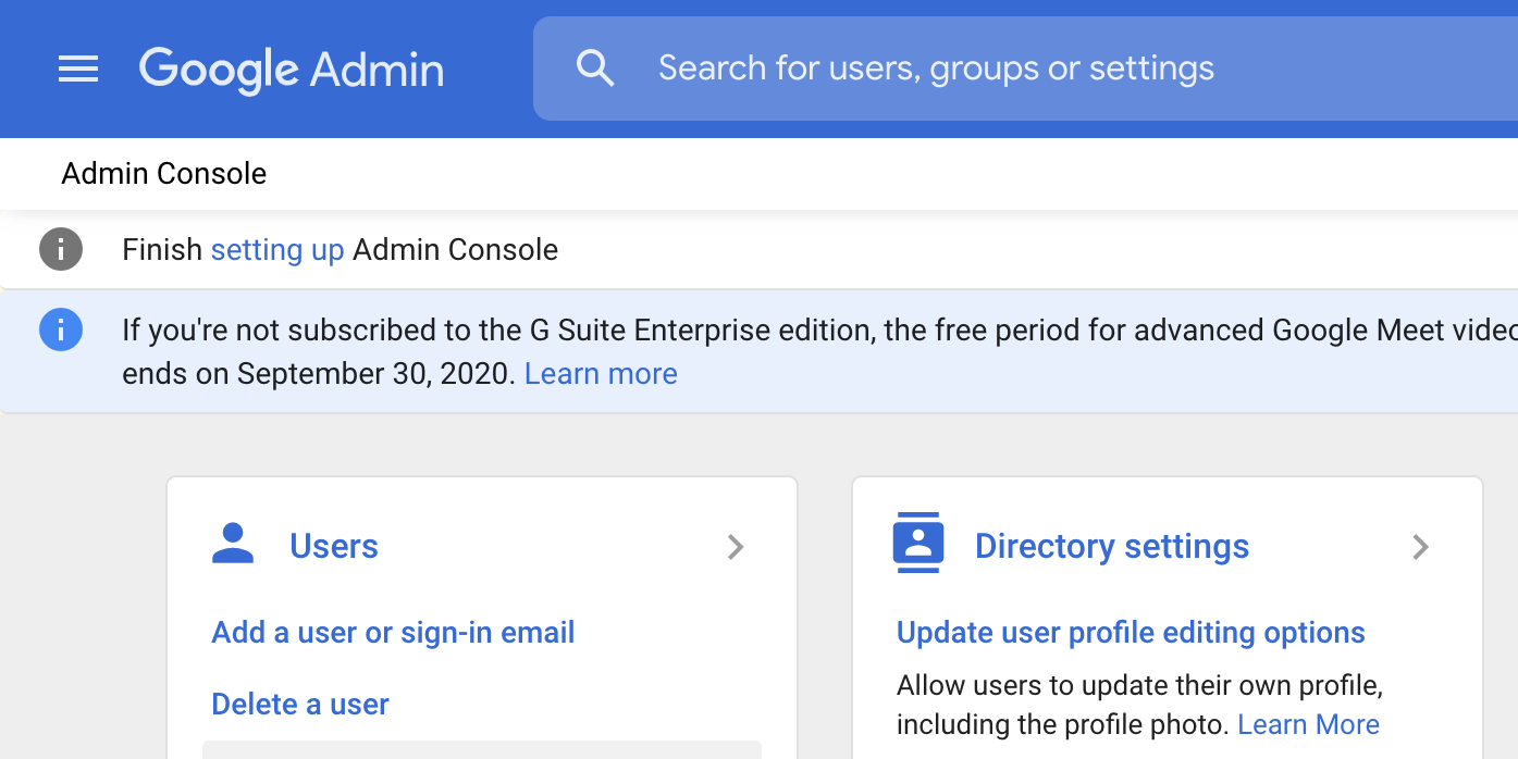Просмотр пользователей Google Workspace