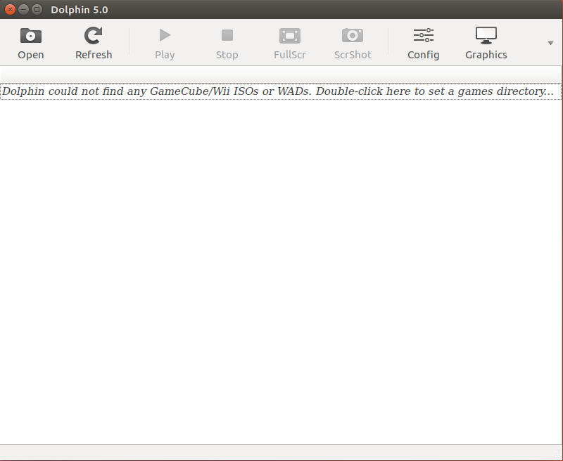 Эмулятор Dolphin запущен в Ubuntu