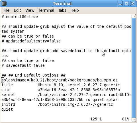 Каталог /boot/grub/backgrounds/ с файлом background.xpm.gz
