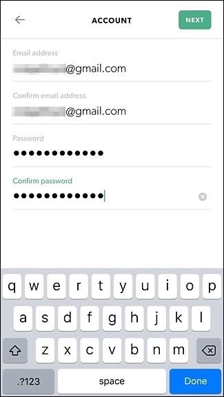 Экран с условиями и кнопкой Accept