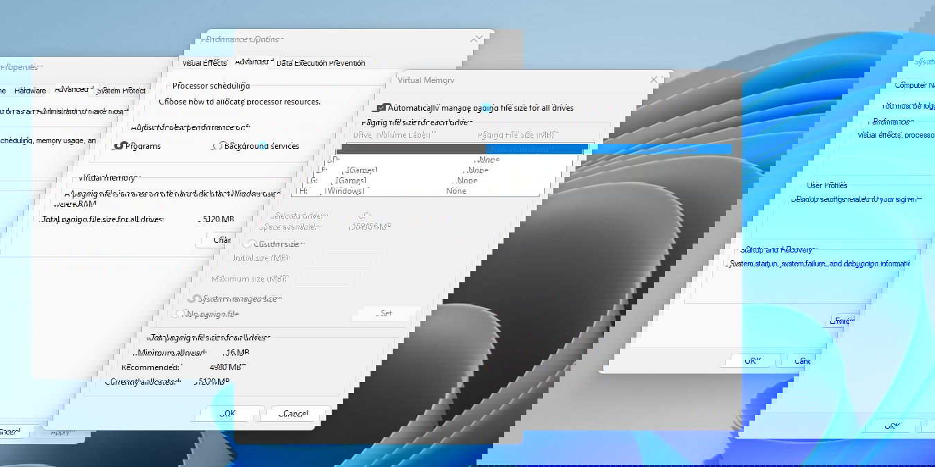 Modificare pagefile in Windows: dimensione e posizione