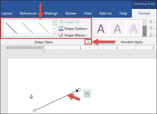 Панель форматирования фигур с расширенными настройками