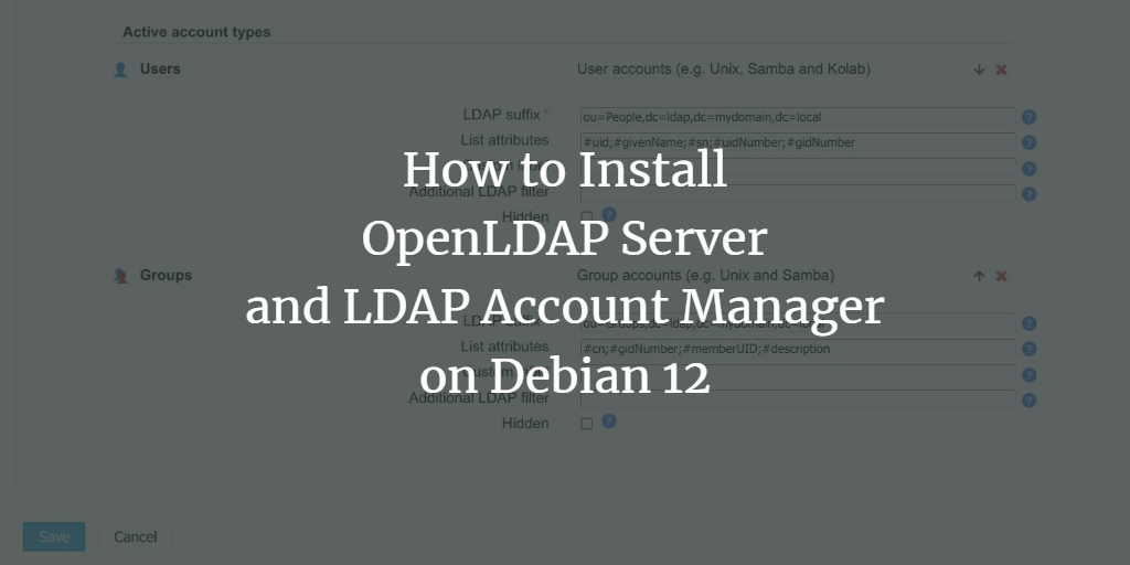 OpenLDAP и LAM на Debian 12 — установка и настройка