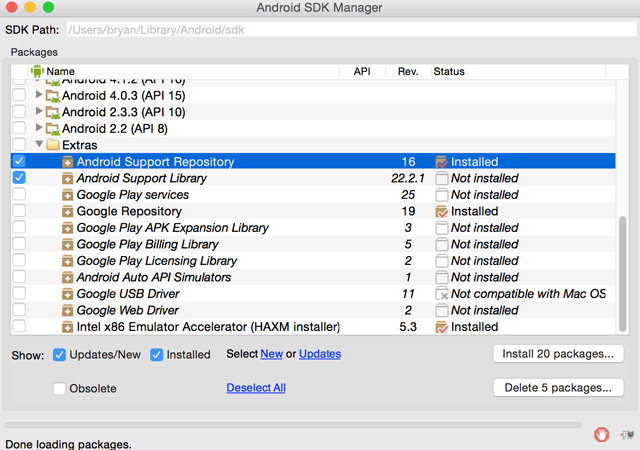 Google Play Services и репозитории