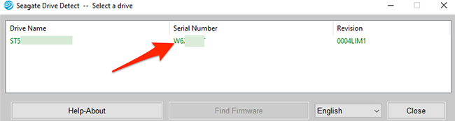 Окно Drive Detect с отображением серийных номеров жёстких дисков.