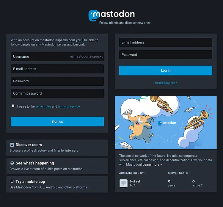 Установка Mastodon на Ubuntu 18.04 через Docker