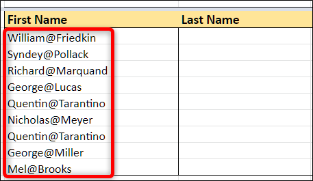 Выбор пользовательского разделителя