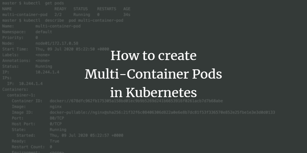 Pod с несколькими контейнерами в Kubernetes