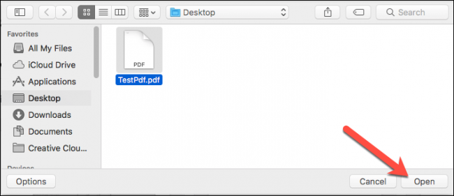 Окно выбора файла для загрузки в Google Drive