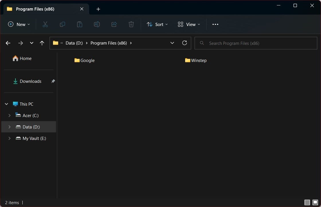 Пример вида Small icons
