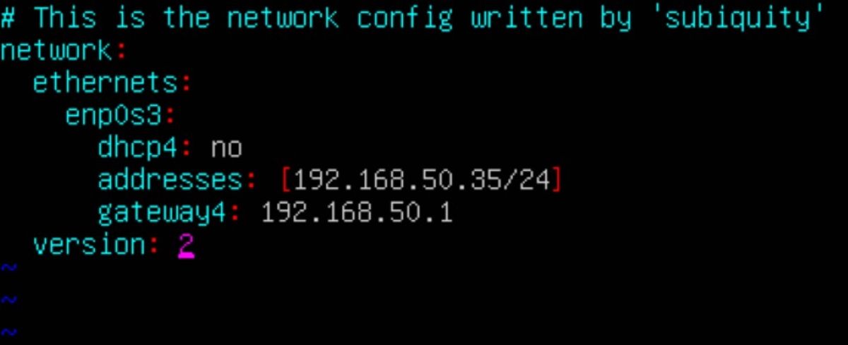 Пример yaml-файла netplan с настройкой static IP и nameservers