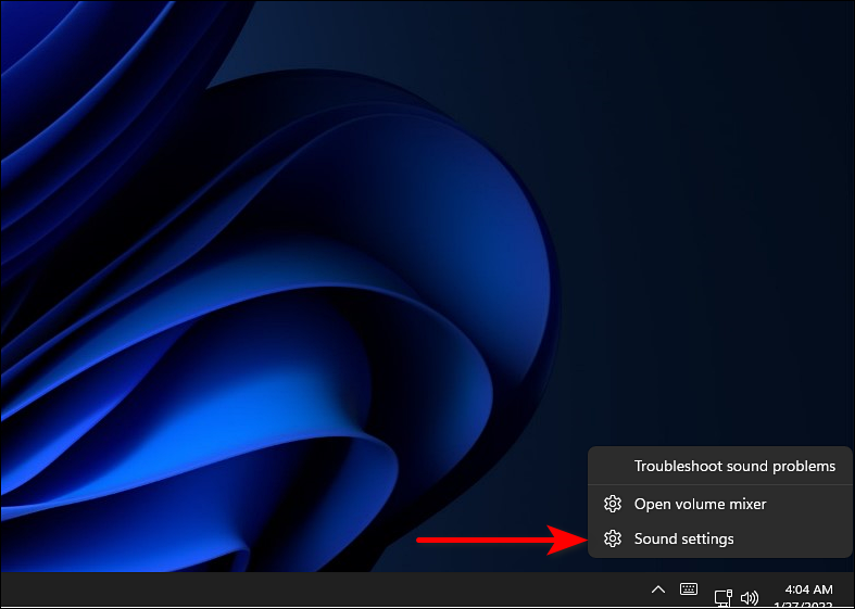 Параметры звука Windows 11