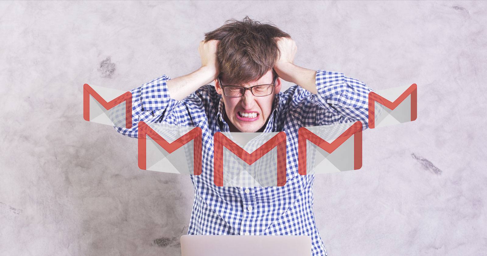 Иллюстрация раздражающих моментов в Gmail