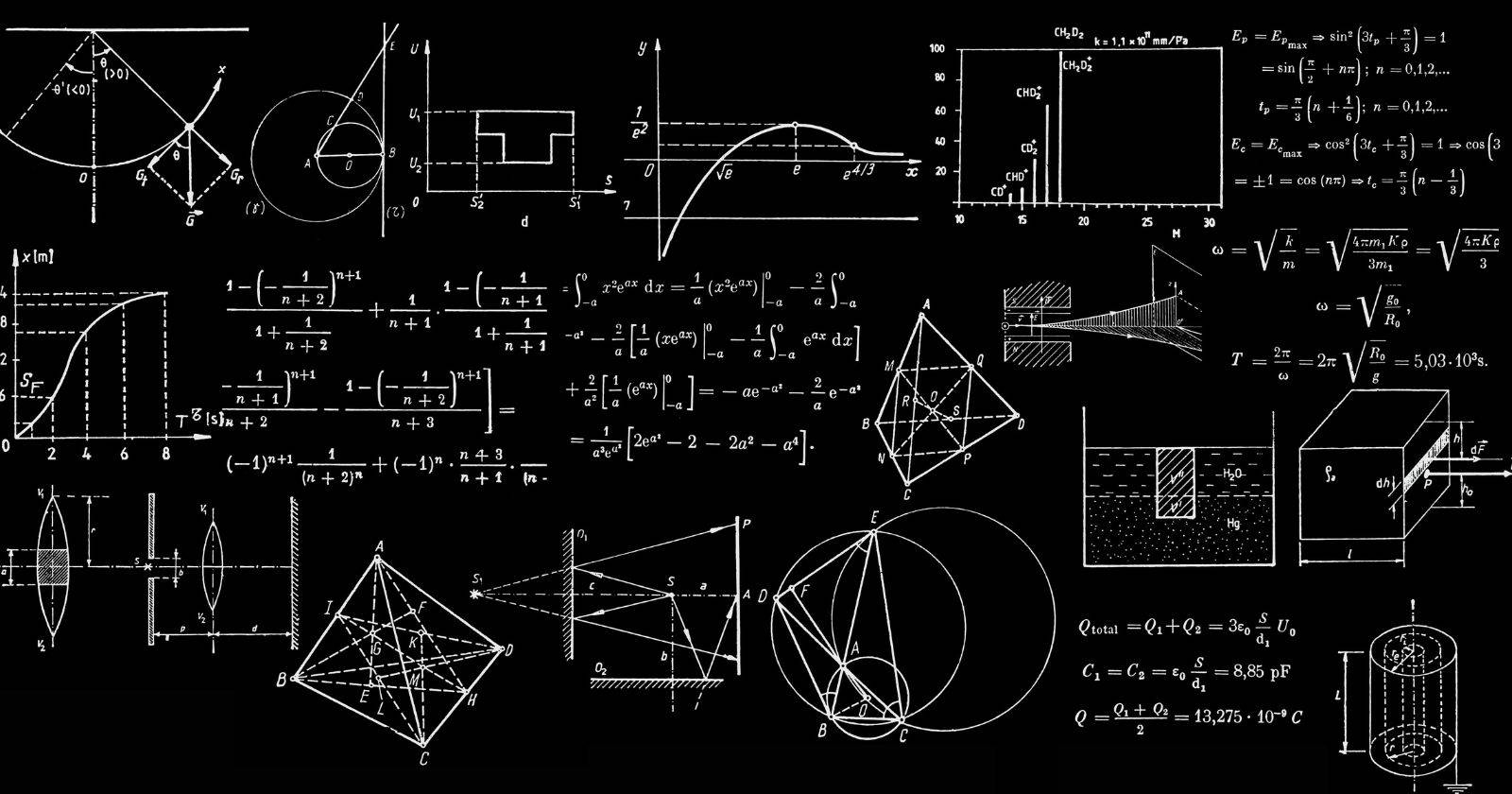 Математические иллюстрации на школьной доске