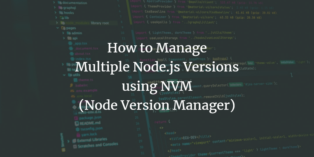 NVM: установка и управление версиями Node.js