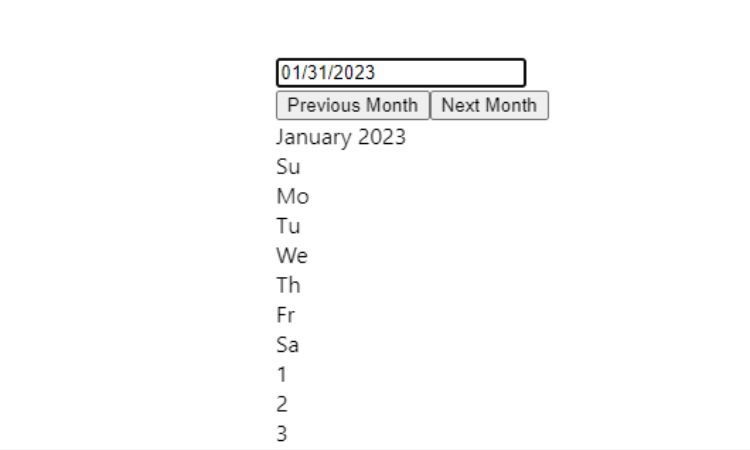 React-приложение с выбором даты используя react-datepicker