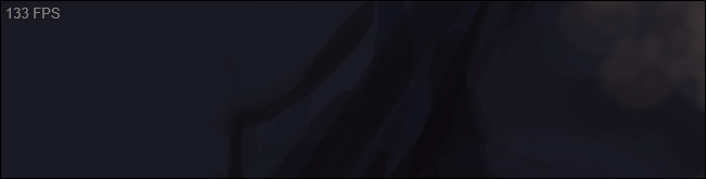 Серый стандартный счётчик FPS Steam в верхнем левом углу игры.