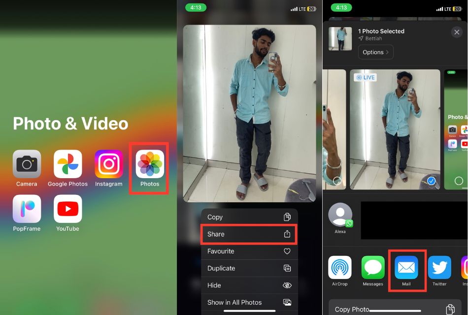 Ícone de partilhar no iOS
