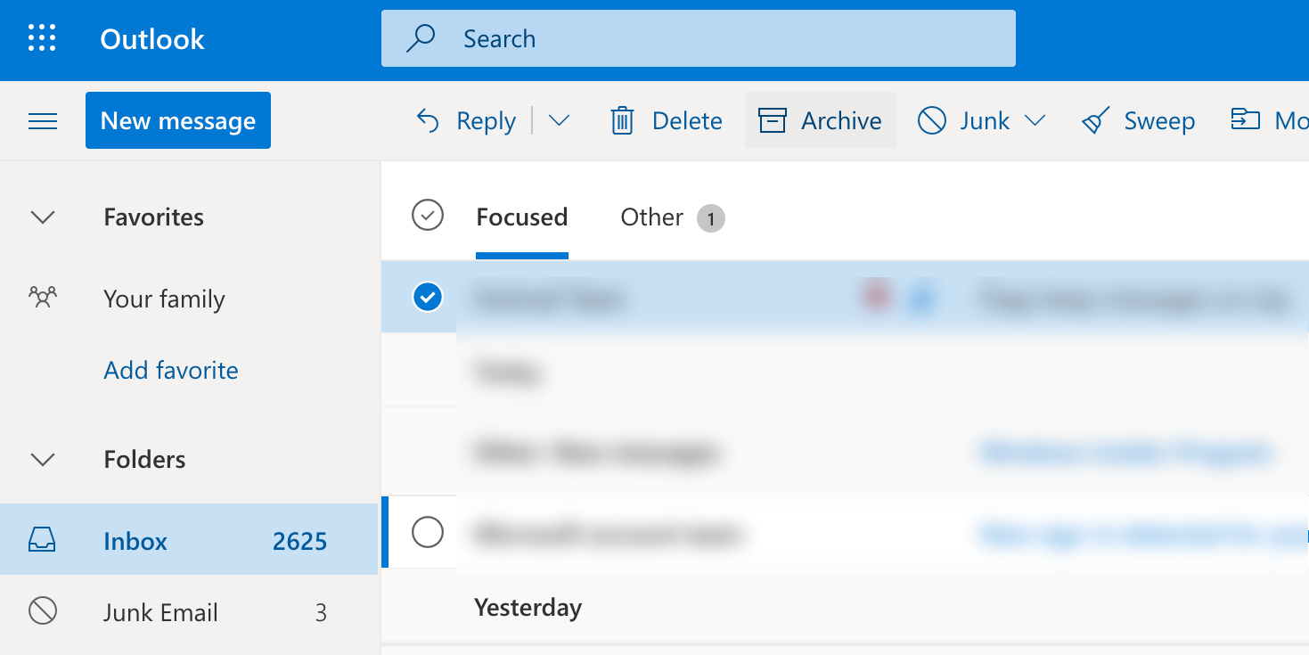 Как архивировать письма в Outlook