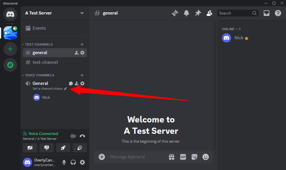 Присоединитесь к голосовому каналу, чтобы начать трансляцию.