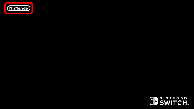 Чёрный экран загрузки игры Animal Crossing с логотипом Nintendo