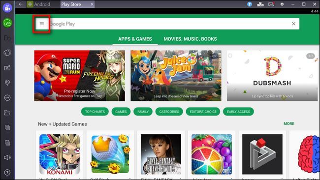 Иконка Play Store в BlueStacks