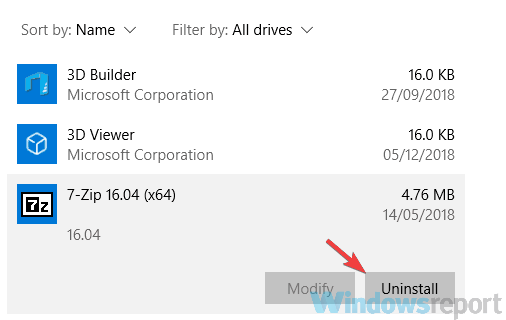 Удаление приложения VirtualBox