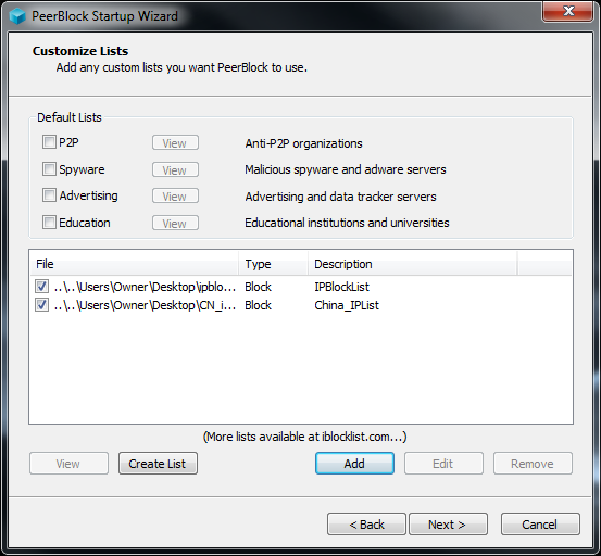 Значок Peerblock — неэффективность защиты при торренте