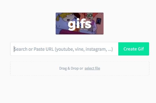 Поиск и вставка URL на GIFs.com