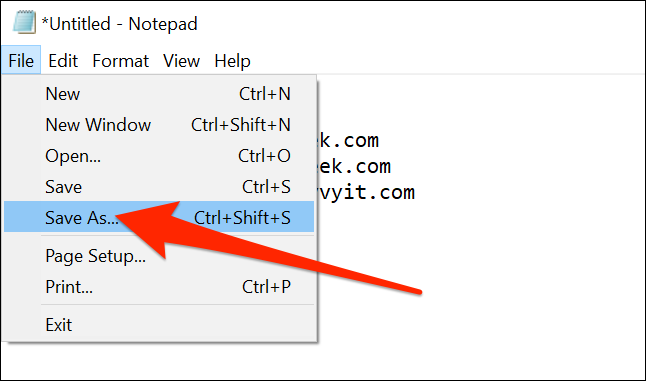 Сохранение ярлыка сайтов