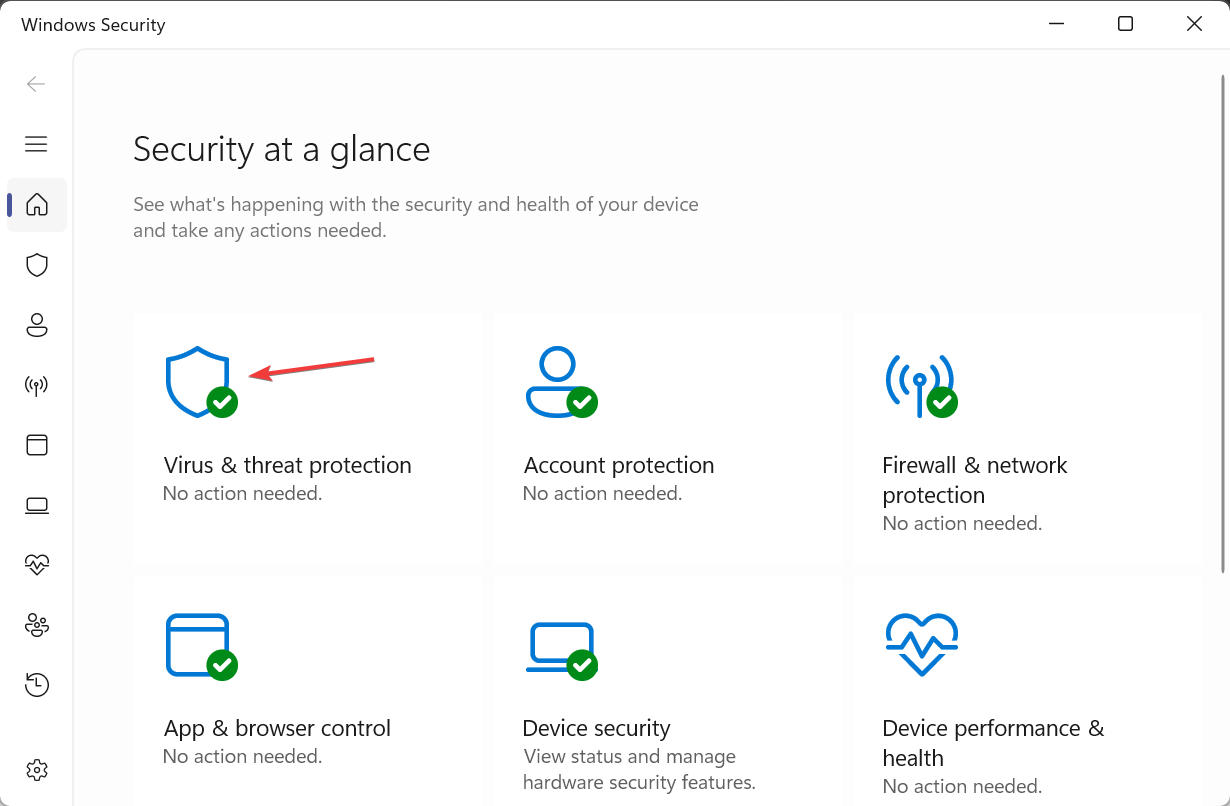 Защита от вирусов и угроз в Windows Security