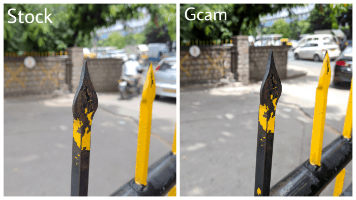 Сравнение фото: стандартное приложение и GCam — пример 3