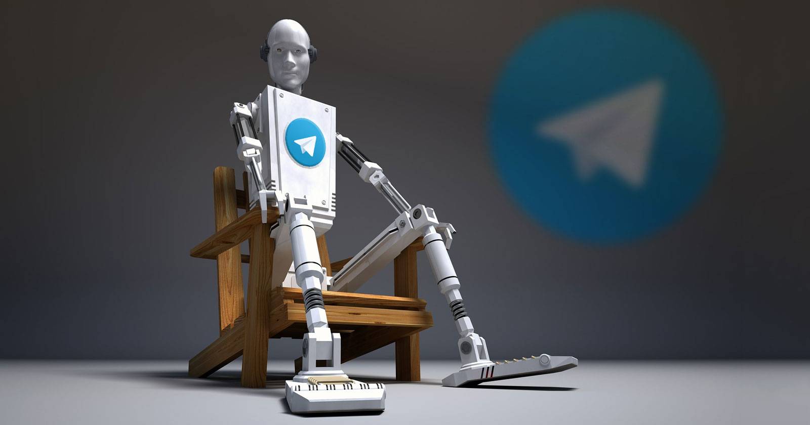 Пользовательский Telegram‑бот показывает фотографию кота на экране телефона