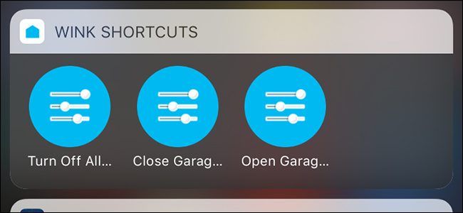 Настройка Wink Shortcuts для быстрого управления