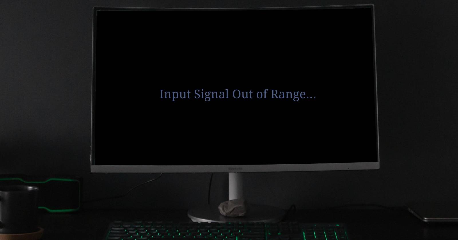 Ошибка Input Signal Out of Range в Windows