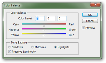 Интерфейс Selective Color в Photoshop