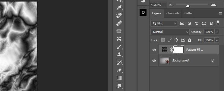 выбор маски Pattern Fill 1