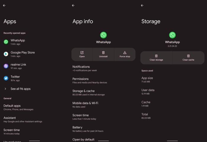 Инструкция по очистке кэша WhatsApp на Android