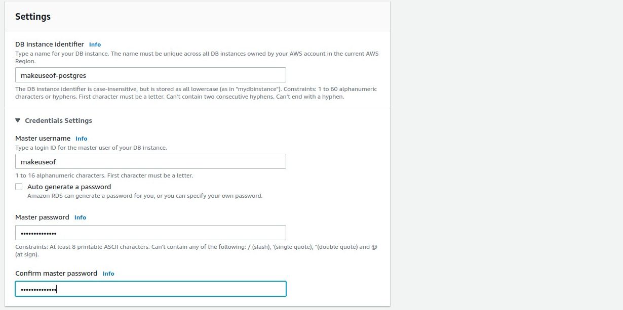 Шаг 3 — задание идентификатора базы и учётных данных