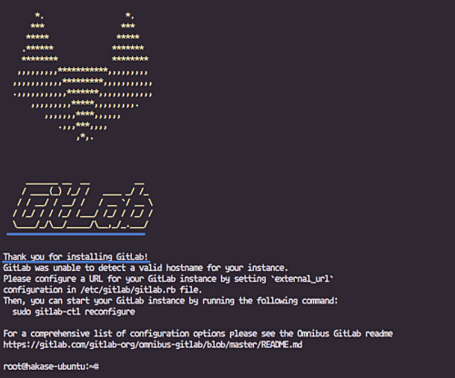 Запуск установки GitLab CE