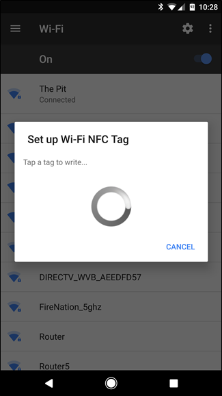 Подключение к сети по NFC