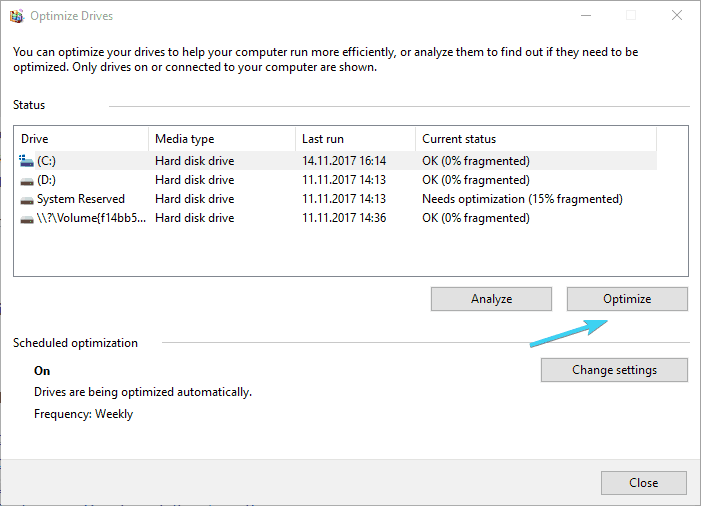 Оптимизация и дефрагментация диска