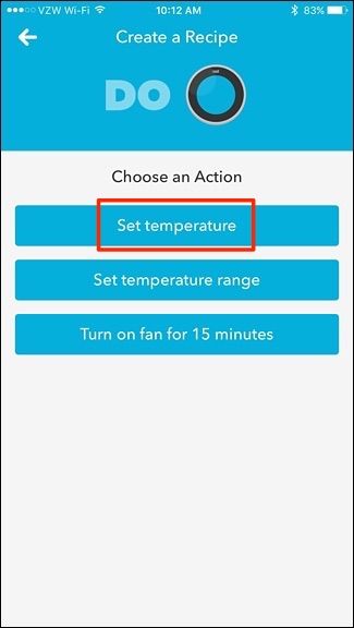 Название рецепта DO Button — номер температуры