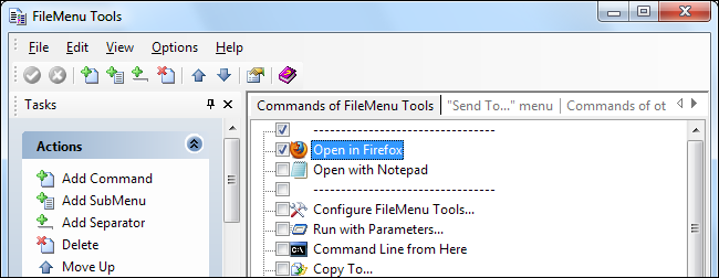 Настройка контекстного меню Windows с FileMenu Tools