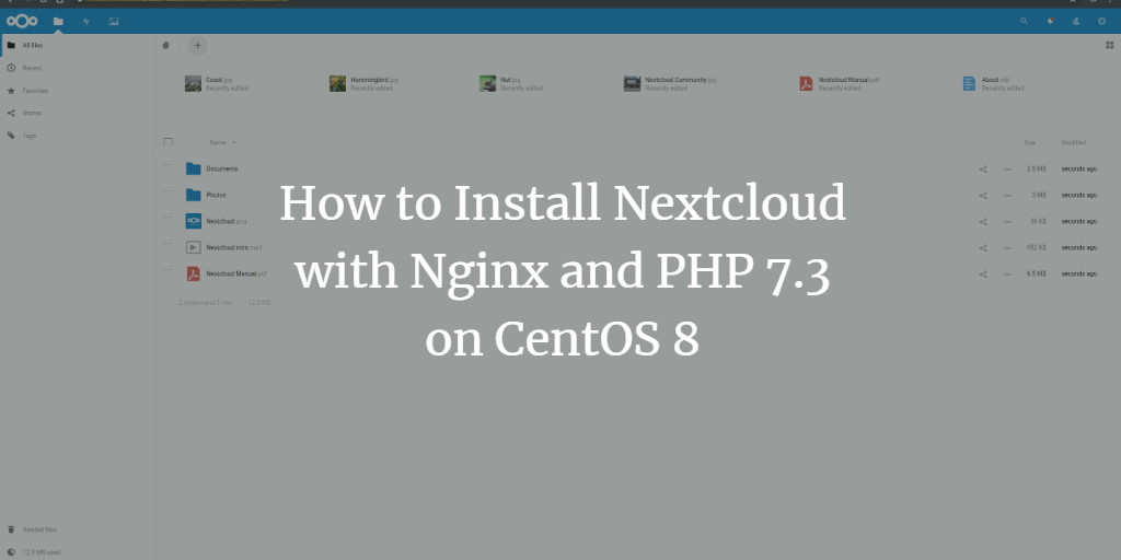 Instalar Nextcloud 17 en CentOS 8 con Nginx y PHP 7.3