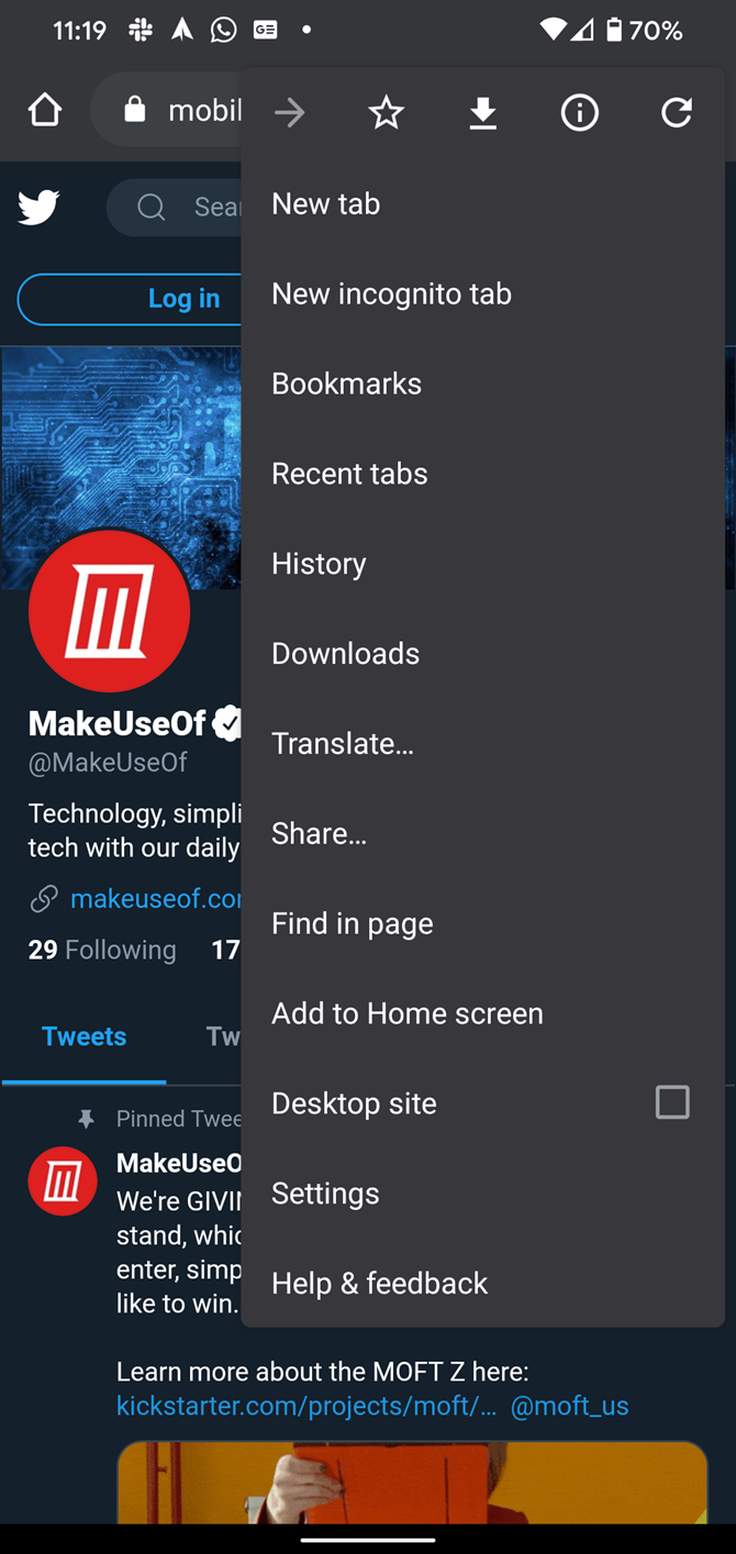 Open Link With Share