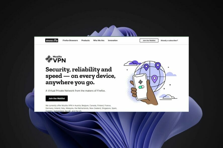 Mozilla VPN для Windows 11 — обзор и установка